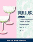 Lilly Pulitzer Coupe Glass Set