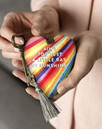 Ain't You Just A Little Ray Of Sunshine Art Heart Ornament
