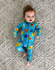 Finn Zip Bamboo Valentines Day Monster Baby Outfit