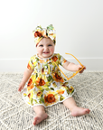 Girl Baby Clothes Dress Two Piece Peplum Set Sloan Ruffle Bloomers