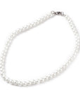 **Glass Pearl Collar Necklace Wedding Collection 259v