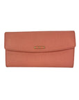 Fendi Continental Pink Leather Wallet Clutch