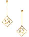 Geo drop dangle earrings