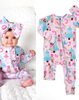 Natalie Nutcracker Ruffle Zip Bamboo Christmas Baby