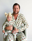 Gigi + Max Bamboo Madden Football Zip Pajamas