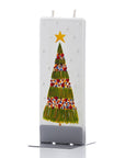 Flatyz Decorated Christmas Tree with Star Candle