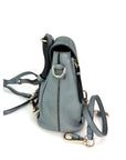 Chloe Blue Faye Mini Suede and Leather Backpack Bag