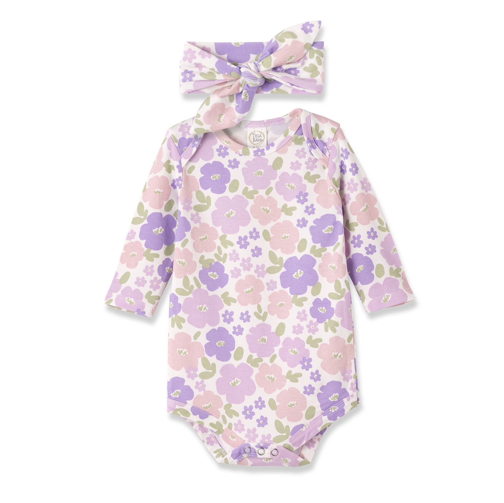 Tesa Babe Flower Frolic Bodysuit & Headband