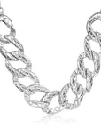 Oversize Curb Link Collar Necklace