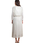 Tina Stephens Rae Sequin Long Flare Skirt SL501