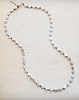 **Long Mother-of-Pearl Cross Necklace 259p