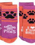 My Sibling Has Paws Baby Sock Set