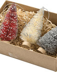 Bottle Brush Tree Set Ornaments