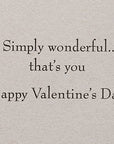 Papyrus Valentine's Day Card (Embroidered)