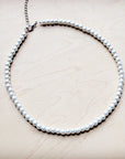 **Glass Pearl Collar Necklace Wedding Collection 259v