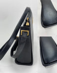 Dior Black Leather Adjustable Shoulder Bag