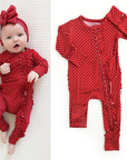 Ivy Red Dot RUFFLE ZIP