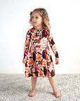 Kamila Tutu Dress Bamboo Kids Clothing Toddler Floral Fall