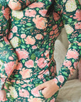Jolie Floral Ruffle Zip One Piece