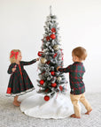 Kane Tartan & Ruby Dot Button Dress Christmas Tartan