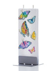 Flat Handmade Candle - Rainbow Butterflies