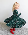 Bamboo Kids Girl Toddler Clothing Swing Dress Dottie