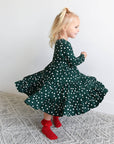 Bamboo Kids Girl Toddler Clothing Swing Dress Dottie