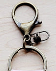 Leather Keychain-Brindle Cowhide 702m