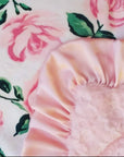 Pink Roses Teether Blanket