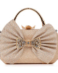 Sparkling Bow Accented Evening Bag