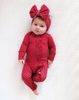 Ivy Red Dot RUFFLE ZIP
