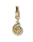 Nautilus Shell Charm, Gold, Bag Charm