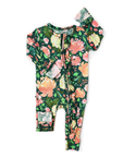 Jolie Floral Ruffle Zip One Piece