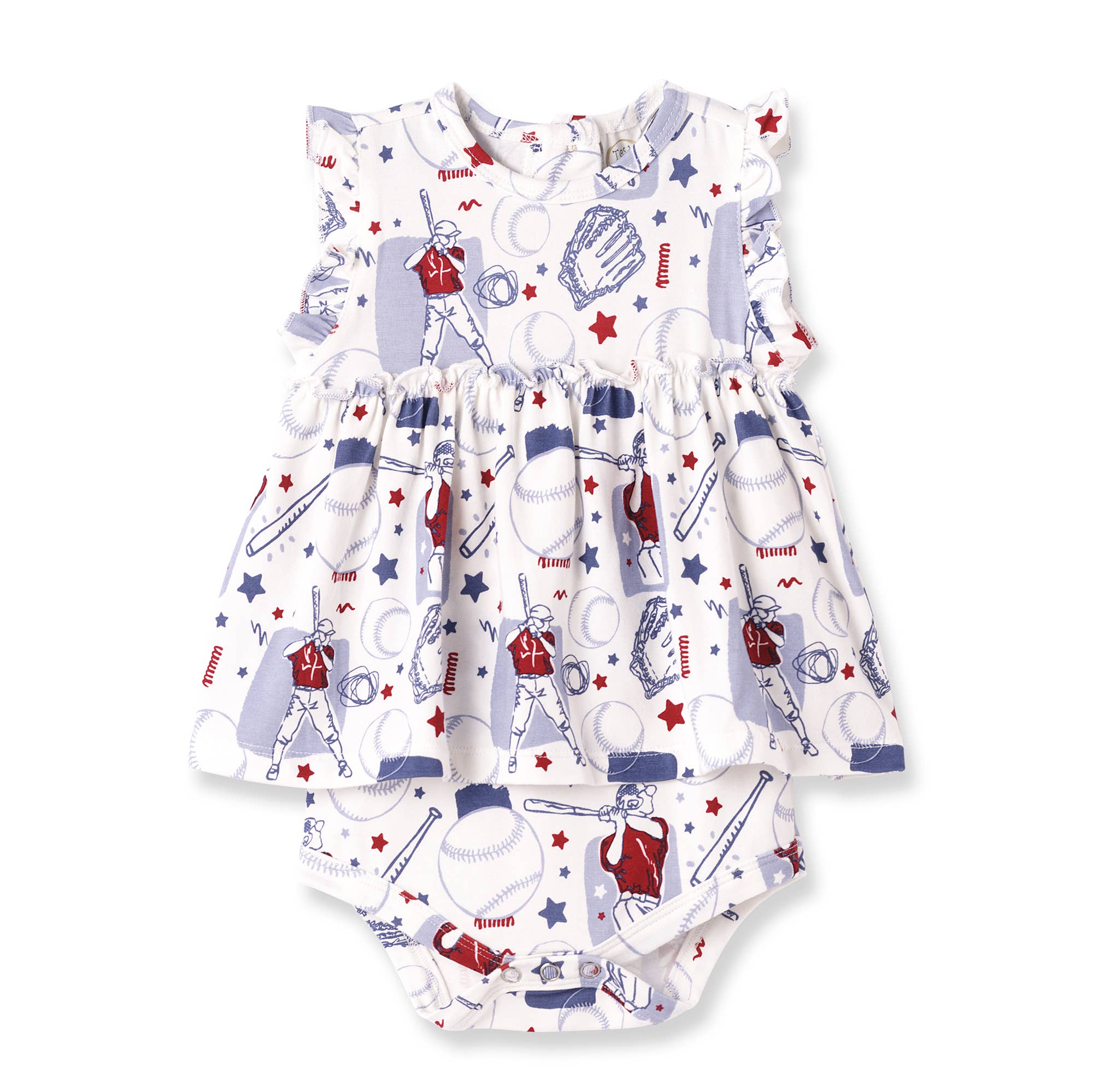 Tesa Babe Batter Up Skirted Bodysuit