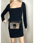 LOUIS VUITTON Reverse Giant Monogram Dauphine Belt Bumbag Clutch