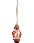 Jolly Santa Glass Ornament