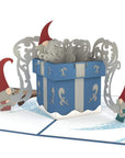 lovepop Nordic Present 3-D Pop Up Greeting Card (Gnome)