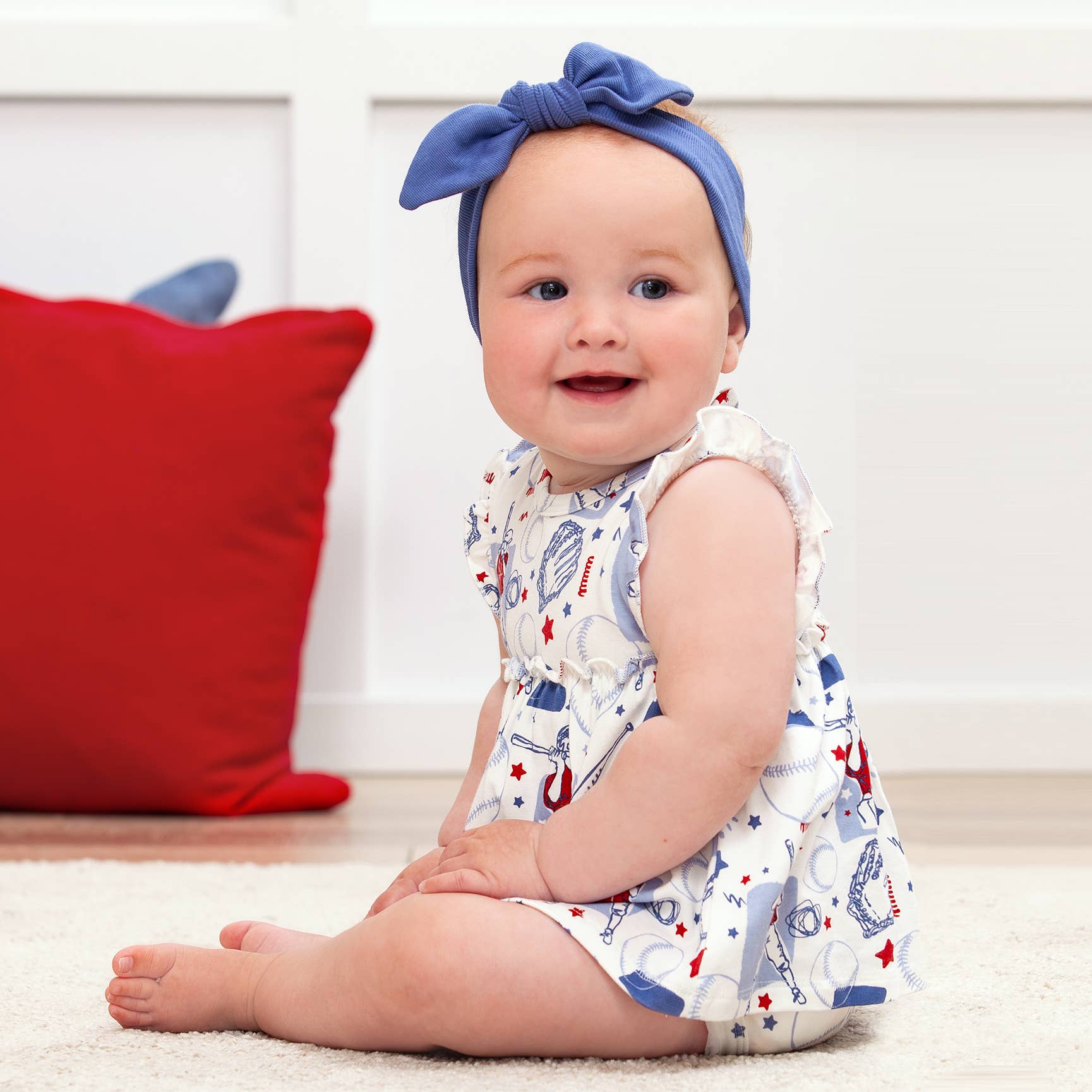 Tesa Babe Batter Up Skirted Bodysuit
