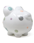 Pastel Polka Dot Piggy Bank