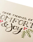 Good Tidings of Comfort & Joy Note Card Set
