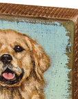 Golden Retriever Block Sign