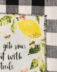 When Life Gets Sour Sweeten It With Gratitude Tea Towel Set