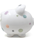 Pastel Polka Dot Piggy Bank