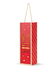 Mostly Nice With A Chance of Naughty Christmas Wine Caddy Lantern