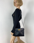 Dior Black Leather Adjustable Shoulder Bag