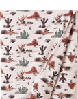 Cactus Trails Baby Stroller Blanket – Soft Bamboo Southwest