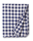 Picnic Plaid/Blue Soft Bamboo Stroller Blanket for Baby
