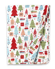 Christmas Merry Baby Bamboo Soft Stroller Blanket