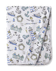 Seashore Stroller Blanket – Soft Bamboo Baby Blanket