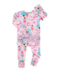 Natalie Nutcracker Ruffle Zip Bamboo Christmas Baby